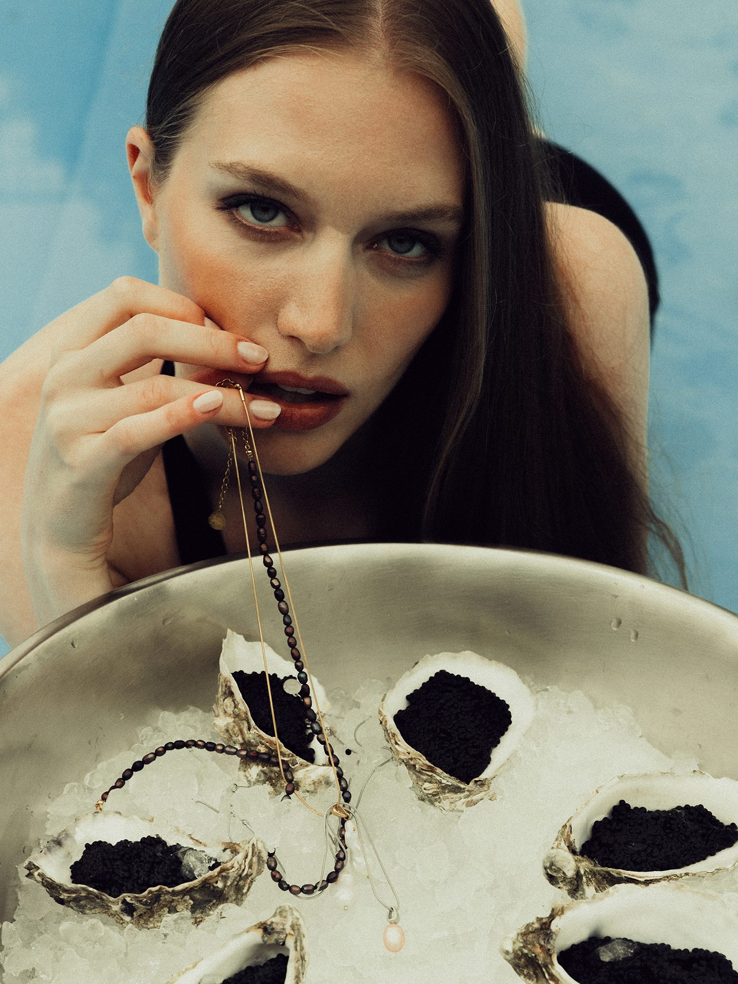 NÁHRDELNÍK PEARL SIREN NOIR